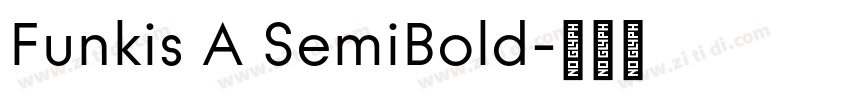 Funkis A SemiBold字体转换